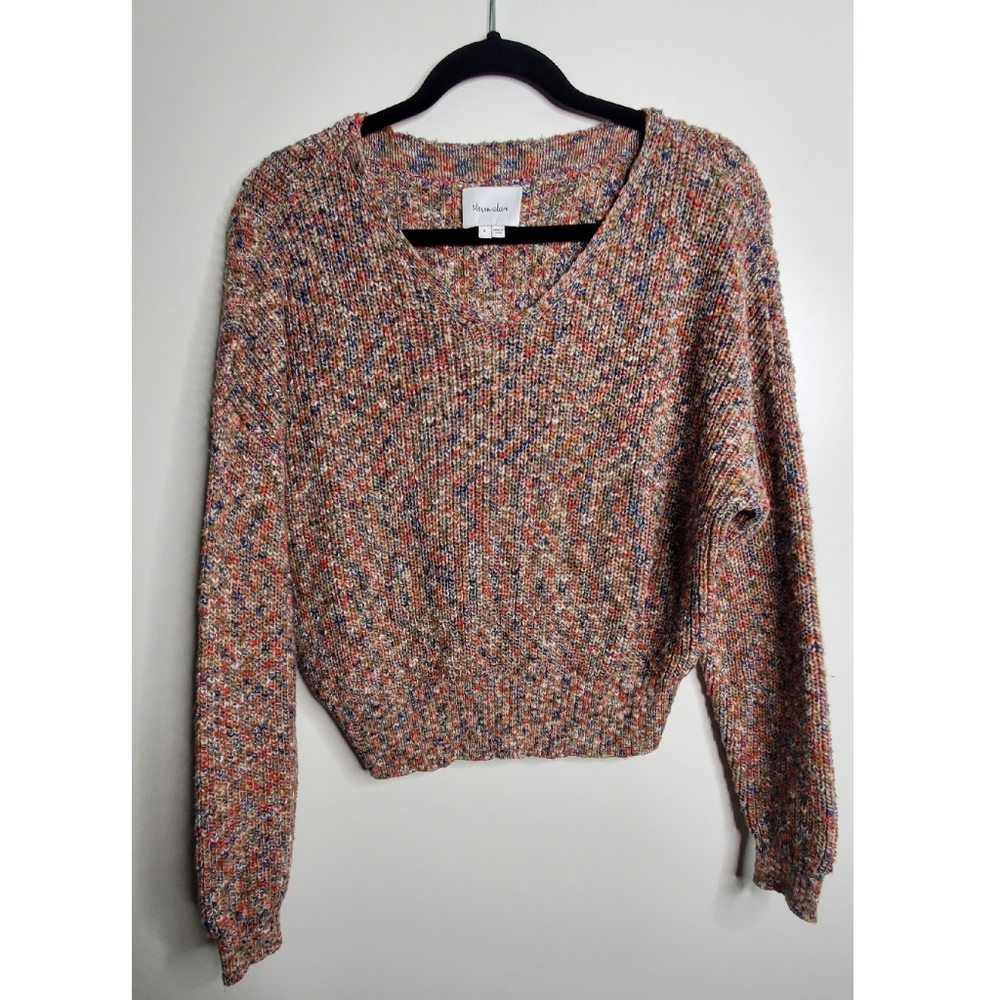 Steven Alan | Cropped V-neck Sweater